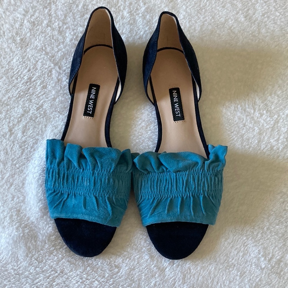 Blue Nine West Flats